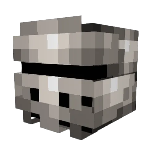 Zakhan Minecraft avatar head, 3D render