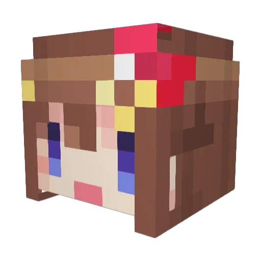 Zaki0141 Minecraft avatar head, 3D render