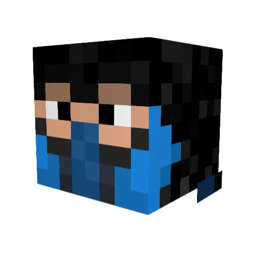 Zaki246 Minecraft avatar head, 3D render