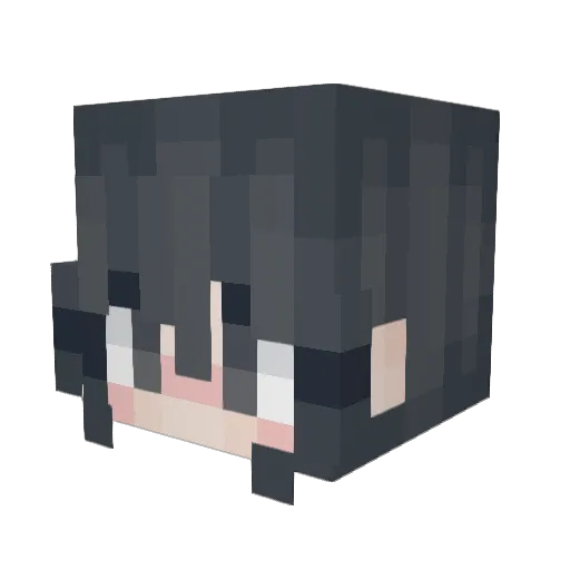 Zaki_B Minecraft avatar head, 3D render
