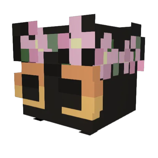 Zaki_kun Minecraft avatar head, 3D render