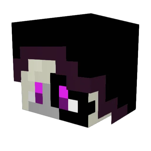 Zakian Minecraft avatar head, 3D render