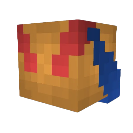 Zakiel Minecraft avatar head, 3D render