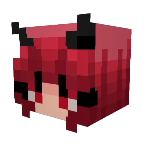 Zakiyah Minecraft avatar head, 3D render