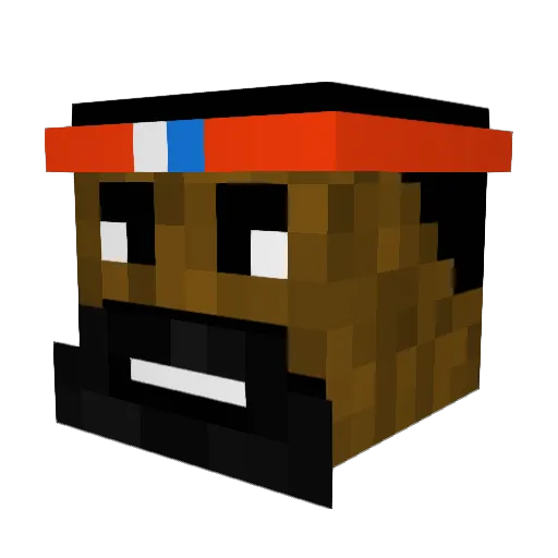 Zakj91 Minecraft avatar head, 3D render