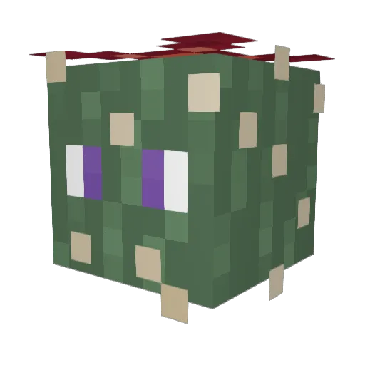 Zakofighter Minecraft avatar head, 3D render