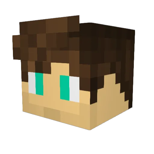 Zakora27 Minecraft avatar head, 3D render