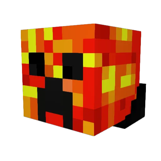 Zakrasul Minecraft avatar head, 3D render