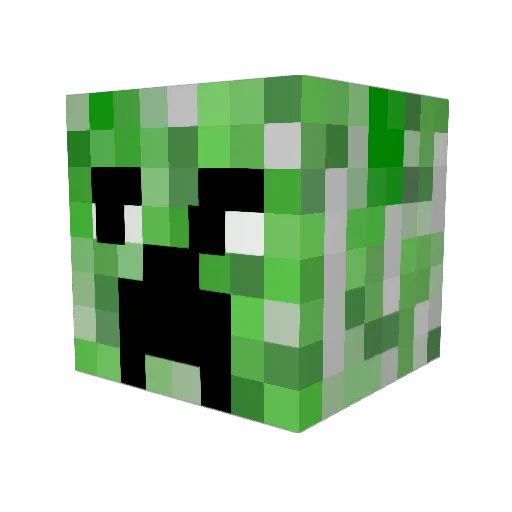Zakriia Minecraft avatar head, 3D render