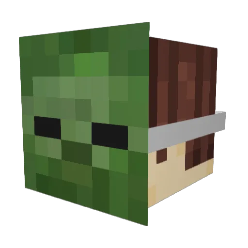 Zaksi04 Minecraft avatar head, 3D render