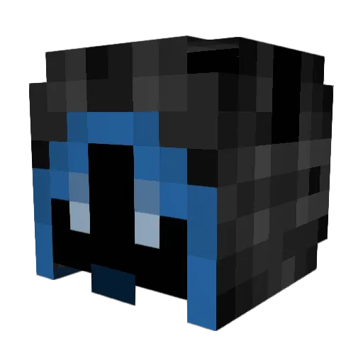 Zaku_Fox Minecraft avatar head, 3D render