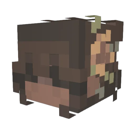 Zakuske Minecraft avatar head, 3D render