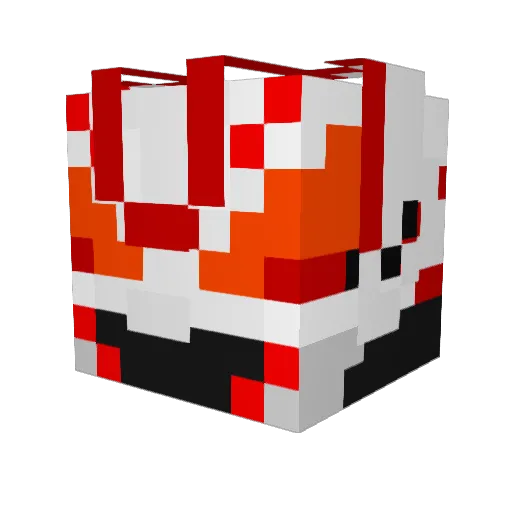 Zakuya98 Minecraft avatar head, 3D render