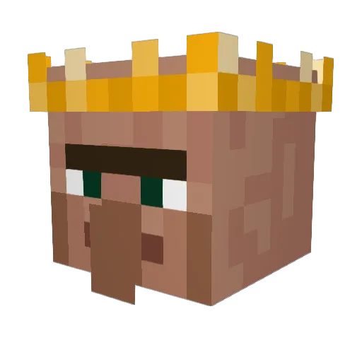Zaladros Minecraft avatar head, 3D render