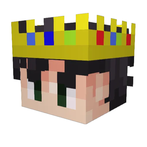 Zalamon Minecraft avatar head, 3D render
