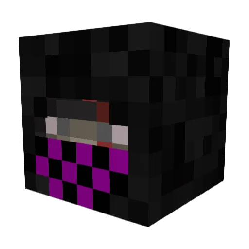 Zalectra Minecraft avatar head, 3D render