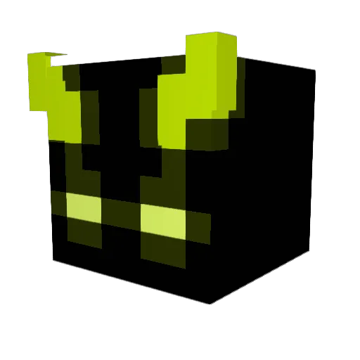 Zaleder Minecraft avatar head, 3D render