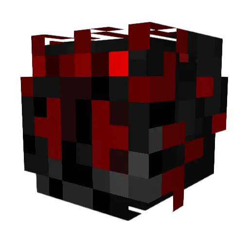 Zaleon Minecraft avatar head, 3D render
