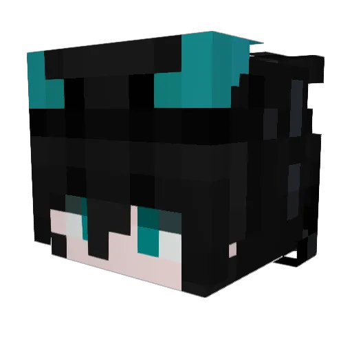 Zales01 Minecraft avatar head, 3D render
