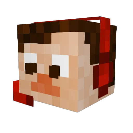 Zalgarth Minecraft avatar head, 3D render