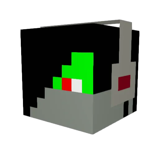 Zalman18 Minecraft avatar head, 3D render