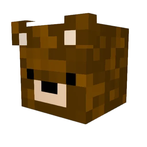Zalneth Minecraft avatar head, 3D render