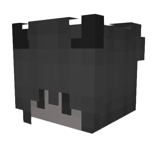 Zalnetta Minecraft avatar head, 3D render
