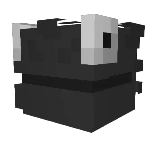 ZalphaNo Minecraft avatar head, 3D render