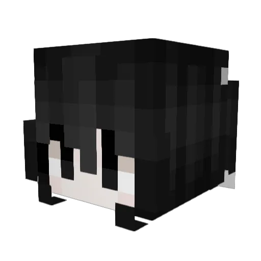 Zalyxx Minecraft avatar head, 3D render