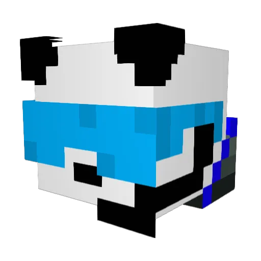 ZamOh_ Minecraft avatar head, 3D render