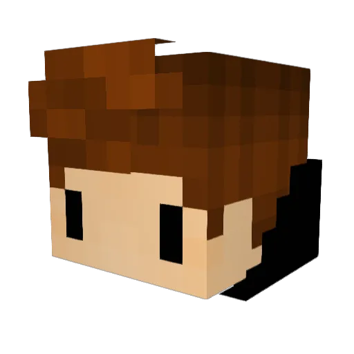 ZamZaddy Minecraft avatar head, 3D render