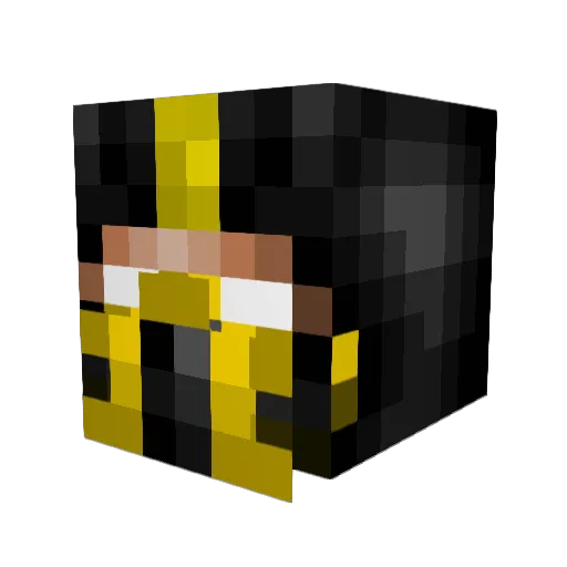 Zamana55 Minecraft avatar head, 3D render