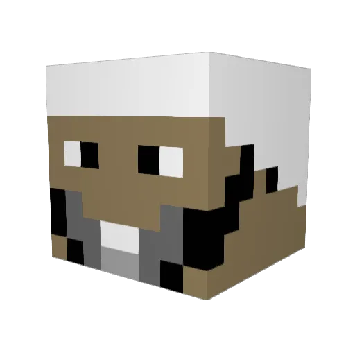 Zambi1606 Minecraft avatar head, 3D render