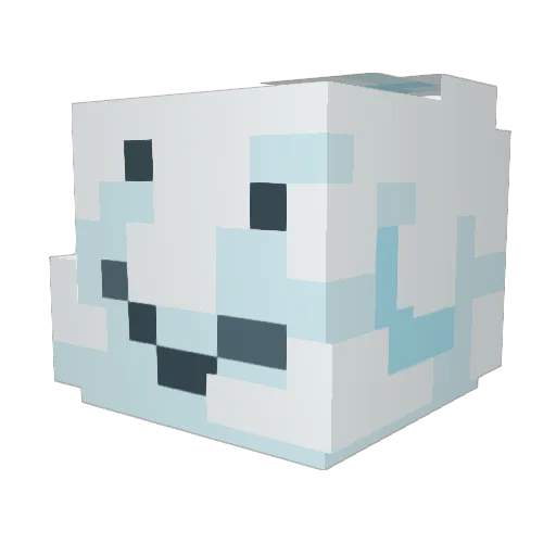Zambling Minecraft avatar head, 3D render