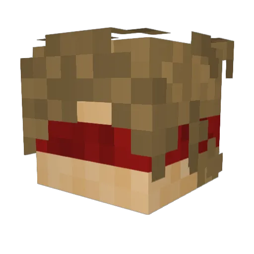 ZamboniOni Minecraft avatar head, 3D render
