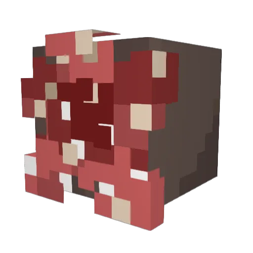 Zamderman Minecraft avatar head, 3D render