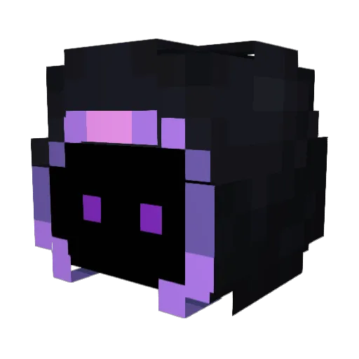Zamellia Minecraft avatar head, 3D render
