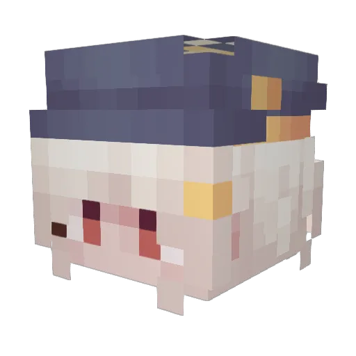 Zames_ Minecraft avatar head, 3D render