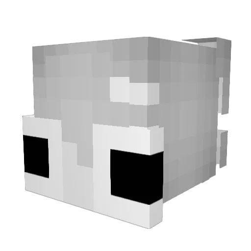 Zamorak77 Minecraft avatar head, 3D render