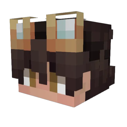 Zamorozki Minecraft avatar head, 3D render