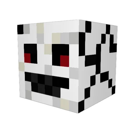 Zamp1na Minecraft avatar head, 3D render