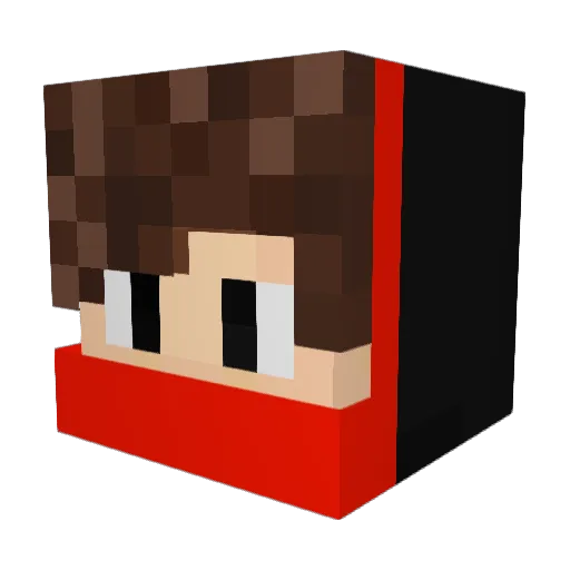 Zamuk211 Minecraft avatar head, 3D render