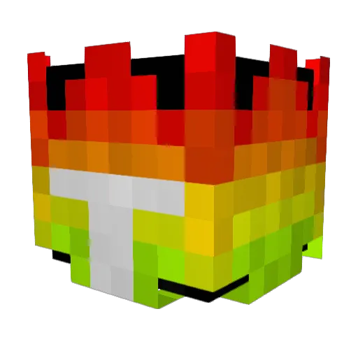ZanBurk Minecraft avatar head, 3D render