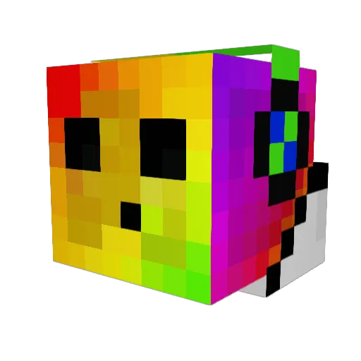ZanDreVTuga Minecraft avatar head, 3D render