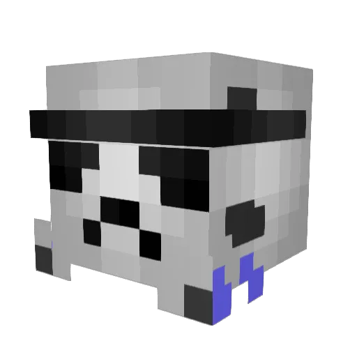 Zanarus14 Minecraft avatar head, 3D render