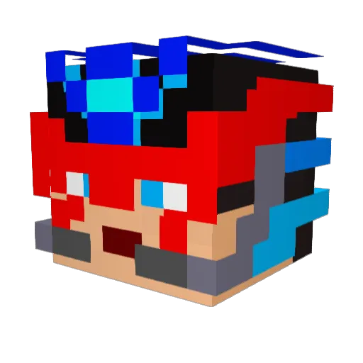 Zanch0722 Minecraft avatar head, 3D render