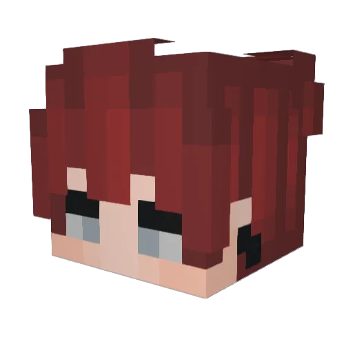 Zancor1 Minecraft avatar head, 3D render