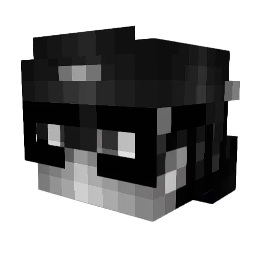 ZandGames Minecraft avatar head, 3D render