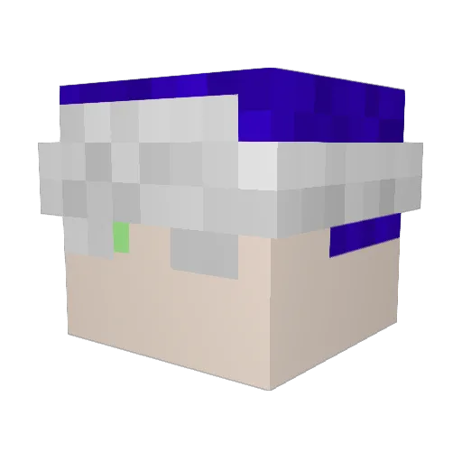 Zandar661 Minecraft avatar head, 3D render