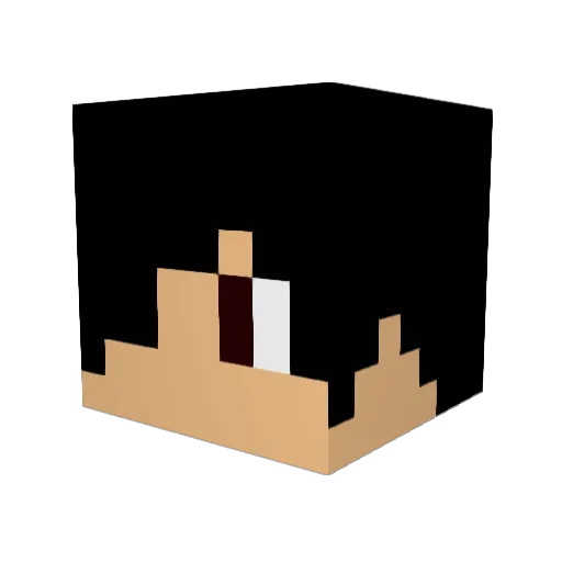 Zander123454 Minecraft avatar head, 3D render